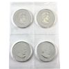 Image 2 : 4x 1oz 2013 25th Ann. of the Maple Leaf .9999 Fine SML in Sealed Mint Plastic. 4pcs. (Tax Exempt)