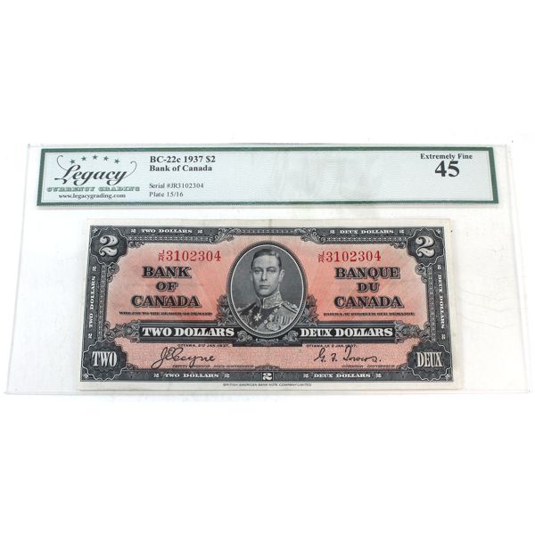 BC-22c 1937 $2 Legacy EF45 Coyne-Towers SN: J/R3102304