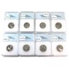 Image 2 : 25-cent 1981-1989 NNC PR70 DCAM. 8pcs.