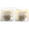 Image 2 : $2 2010 14 Serration & 16 Serration ICCS MS65. 2pcs.