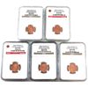 Image 1 : 1-cent 2003-2010 NGC MS67 Red. 5 pcs. 