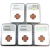 Image 2 : 1-cent 2003-2010 NGC MS67 Red. 5 pcs. 