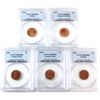 Image 1 : 1-cent 1952-1956 PCGS MS64 Red. 5pcs. 