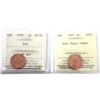 Image 1 : 1-cent 1970 & 1971 ICCS SP64 & SP65 Red. 2pcs. 