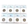 Image 2 : 50-cent 1968-1977 NNC MS68 to PR70. 8pcs. 