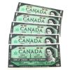 Image 1 : 1867-1967 Bank of Canada Centennial Commemorative No Serial Number Notes w/ Correspondence. 5pcs.