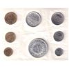 Image 2 : France 1968 Official FDC Specimen Set with 2 Silver (8 coins total)