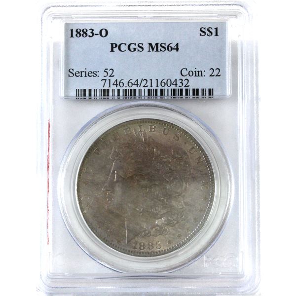 USA Silver 1883-O Morgan Dollar PCGS MS64