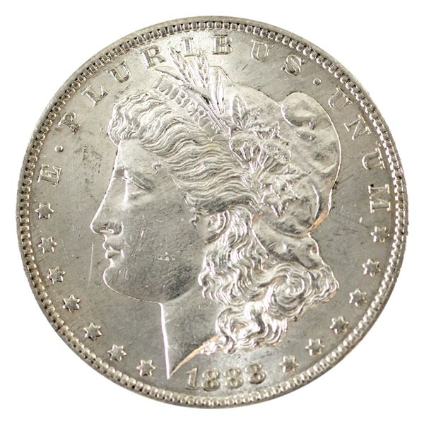 USA Silver 1888-S Morgan Dollar in UNC+ Conditon. Scarce in Mint State Conditon