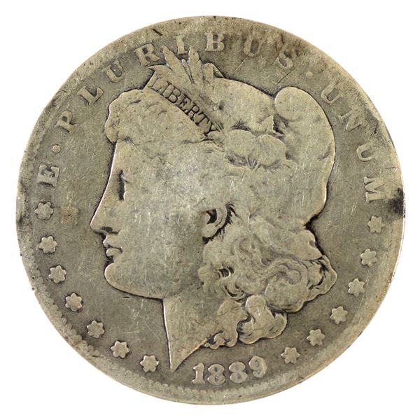 USA Silver 1889-CC Morgan Dollar G-VG (G6) (Nicks)