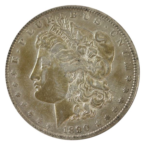 USA Silver 1890-CC Morgan Dollar EF (EF40) (Impaired)