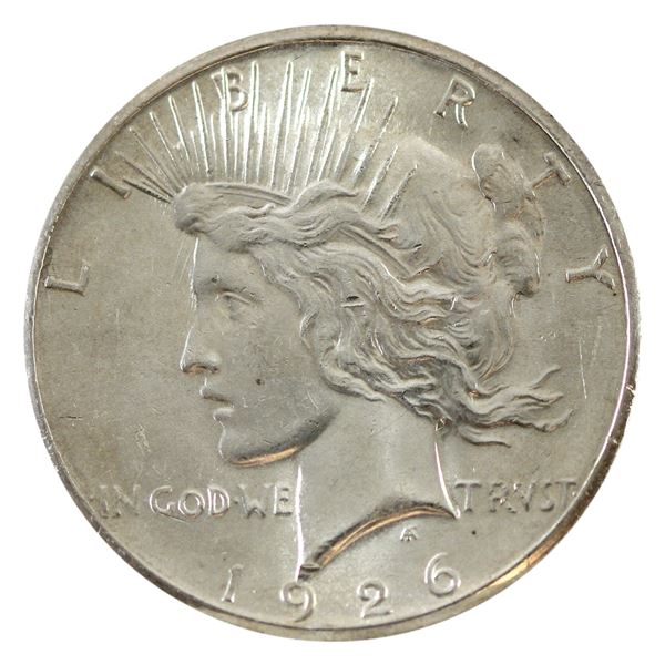 USA Silver 1926-S Peace Dollar Brilliant Uncirculated. Scarce in Mint State Grades. 