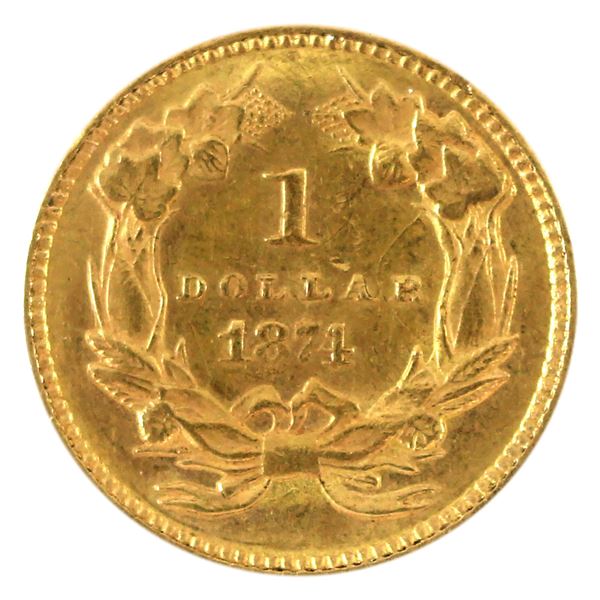 USA Gold 1874 Dollar UNC+ (MS62)