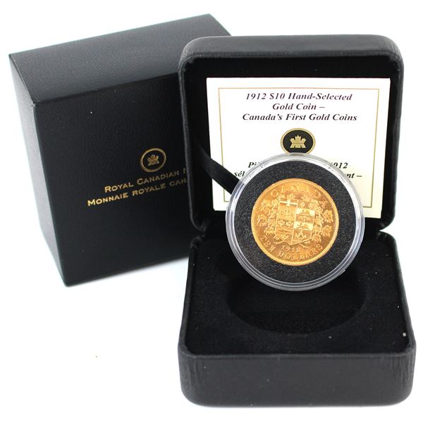 1912 Gold $10 'Hand Selected Gold Coin' in RCM Packaging