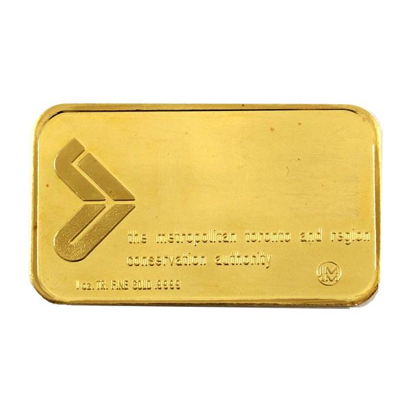 1oz Gold Johnson Matthey & Mallory Metropolitan Toronto & Region Conservation Authority (Tax Exempt)