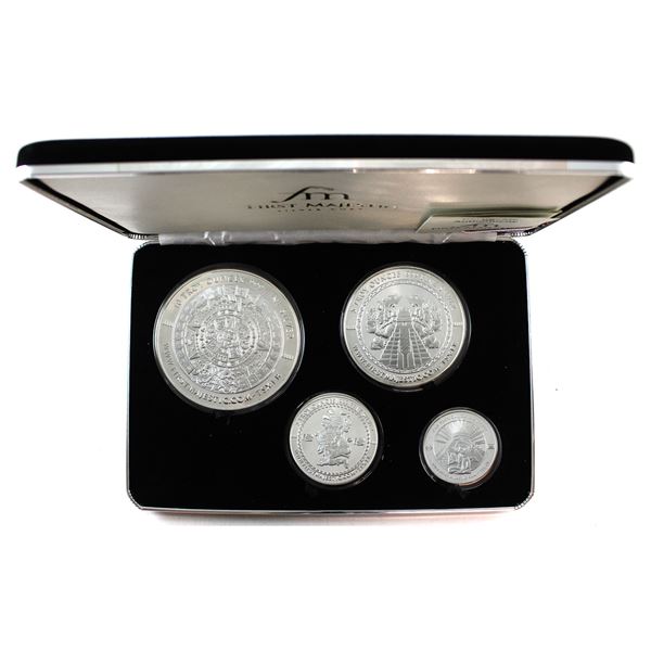 18oz Lot Total! First Majestic .999 Fine Silver Medallion Set of 4 (Tax Exempt)