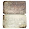2x 1oz Johnson Matthey & Mallory Limited Assayer and Refiners CANADA-1974 Silver Bars. 2pcs. 
