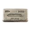 5oz Engelhard Vintage Star Burst Cast Finish 999+ Fine Silver Bar (Tax Exempt)
