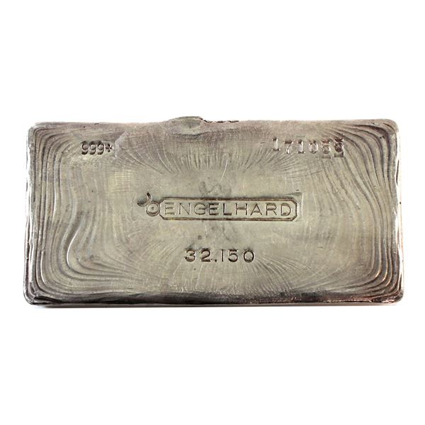 Kilo 32.150oz Engelhard Pour Rings Cast Finish 999+ Fine Silver Bar. *Ultra Rare* <200 Mintage! 