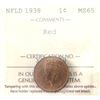 Image 1 : Newfoundland 1-cent 1938 ICCS MS65 Red