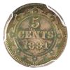 Image 2 : Newfoundland 5-cent 1881 PCGS AU53