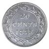 Image 2 : Newfoundland 20-cent 1873 ICCS VF30. Nice Mid-Grade Blast White Coin