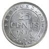 Image 2 : Newfoundland 25-cent 1917c ICCS MS62. Lustrous and Blast White 