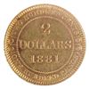 Image 2 : Newfoundland Gold $2 1881 ICCS EF45