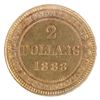 Image 2 : Newfoundland Gold $2 1888 Obverse 3 ICCS EF45