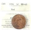 Image 1 : 1-cent 1894 ICCS MS65 Red