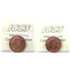 Image 2 : 1-cent 1914 & 1915 ICCS MS64 Red. 2pcs.
