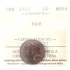 Image 1 : 1-cent 1923 ICCS MS64 Red *Key Date!* Absolutely Stunning Example