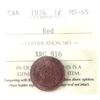 Image 1 : 1-cent 1934 ICCS MS65 Red