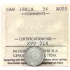 Image 1 : 5-cent 1881H ICCS AU55