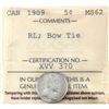 Image 1 : 5-cent 1909 RL; Bow Tie ICCS MS62