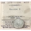 Image 1 : 10-cent 1870 Narrow 0 ICCS AU50