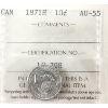 Image 1 : 10-cent 1871H ICCS AU55