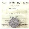 Image 1 : 10-cent 1880H Obverse 2 ICCS AU58