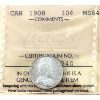Image 1 : 10-cent 1908 ICCS MS64