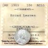 Image 1 : 10-cent 1909 Broad Leaves ICCS AU55