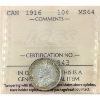 Image 1 : 10-cent 1916 ICCS MS64
