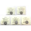 Image 2 : 10-cent 1970, 1971, 1972, 1978, & 1979 ICCS MS66. 5pcs.