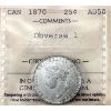 Image 1 : 25-cent 1870 Obverse 1 ICCS AU50