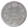 Image 2 : 25-cent 1881H ICCS EF45. A brightly lit coin with mint lustre throughout the margins