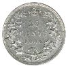 Image 2 : 25-cent 1886 Obverse 5 LBE 6/3 ICCS EF45. Bright White Example of this Variety