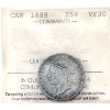 Image 1 : 25-cent 1888 ICCS VF30