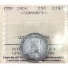 Image 1 : 25-cent 1904 ICCS EF40
