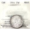 Image 1 : 25-cent 1914 ICCS MS63