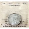Image 1 : 25-cent 1920 ICCS MS63