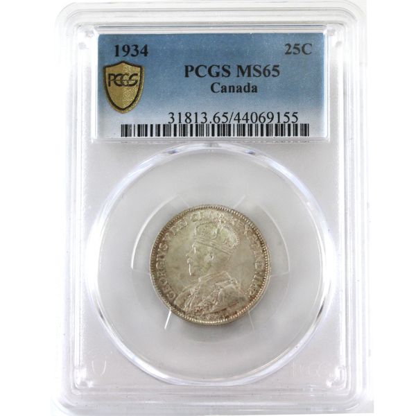 25-cent 1934 PCGS MS65